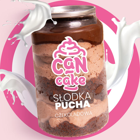 Słodka Pucha Can Cake czekoladowa, 6 szt.